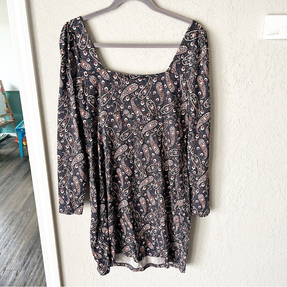 BODEN Sweetheart Neckline Paisley Mini Dress 12R NWT - Picture 3 of 10